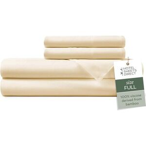 Hotel Sheets Direct 100% Viscose Derived from Bamboo Sheets FULL Size - Cooling